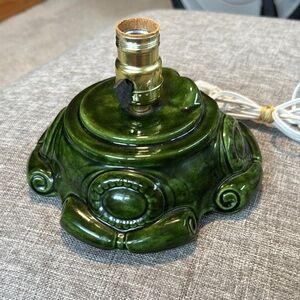 Vintage Green Holiday Decor Lamp Base